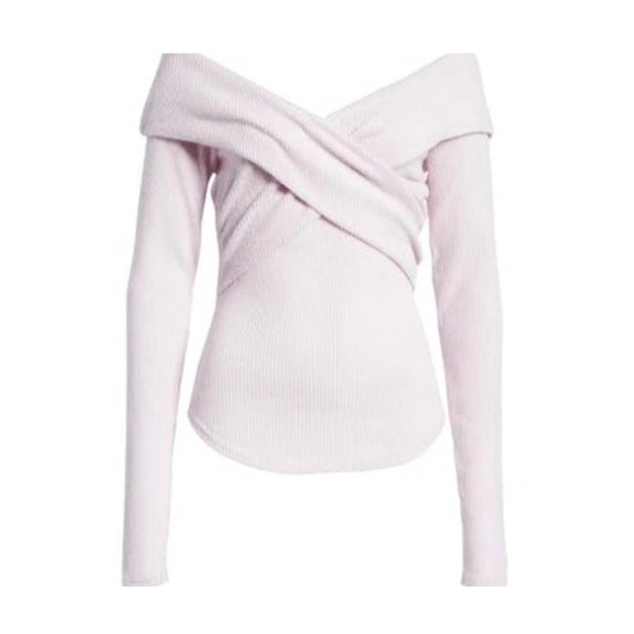 Free People Marley Off the Shoulder Long-Sleeve Rib Top NWT‎ - Picture 4 of 10